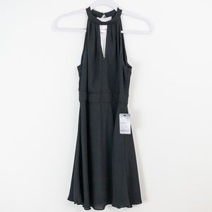 Express Sleeveless Chiffon Black Dress Size 2 NWT